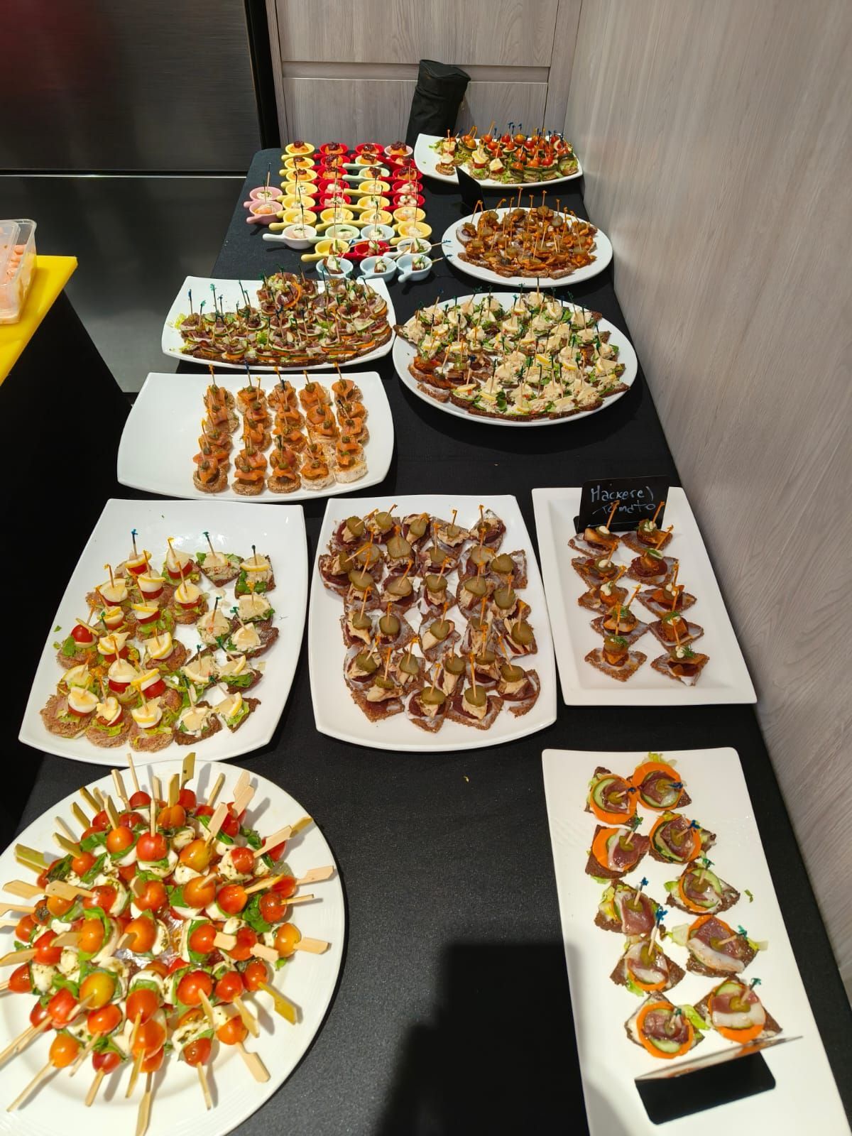 A catered buffet prepared by L’Opera