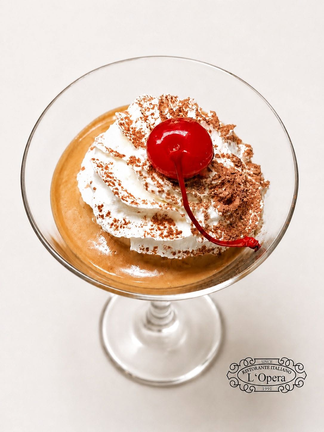 L’Opera’s Affogato al Caffè, from its official July 2026 photography
